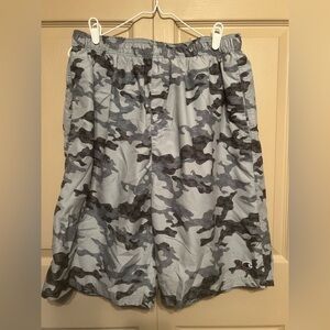 Champion Gray and Black Camo Athletic Shorts
